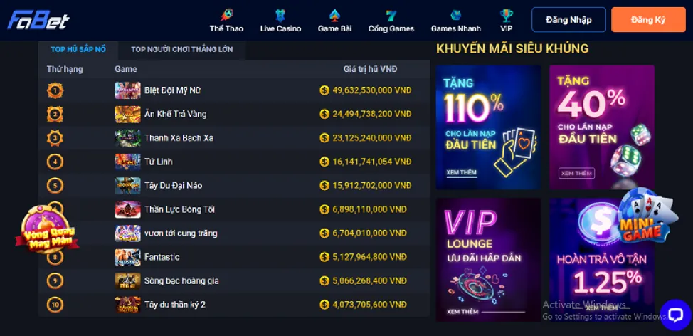 Cấp độ VIP Đồng của tải xin88